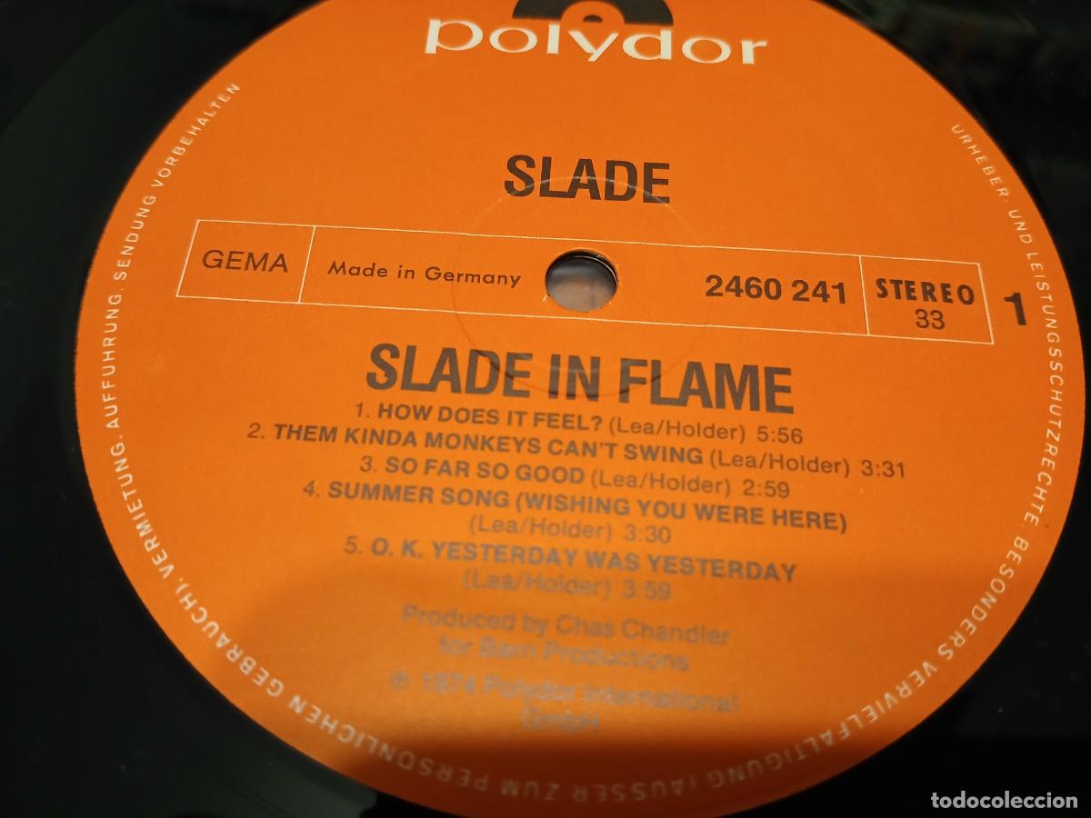 Discos de vinilo: SLADE -SLADE IN FLAME- (1974) LP DISCO VINILO - Foto 3