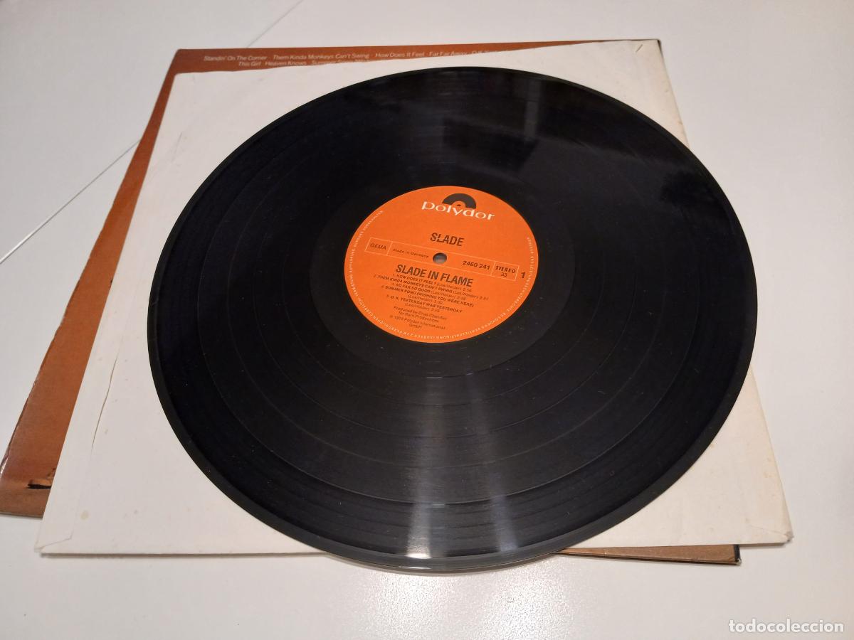 Discos de vinilo: SLADE -SLADE IN FLAME- (1974) LP DISCO VINILO - Foto 4