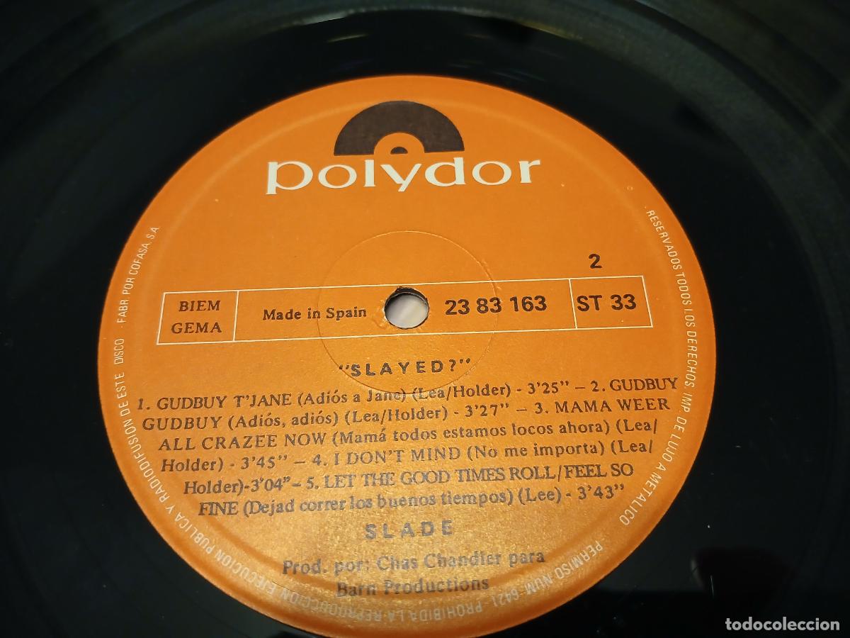 Discos de vinilo: SLADE -SLAYED?- (1973) LP DISCO VINILO - Foto 2