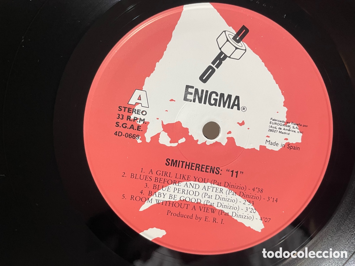 Discos de vinilo: Disco Vinilo.- The Smithereens: 11, Enigma 1989. - Foto 4