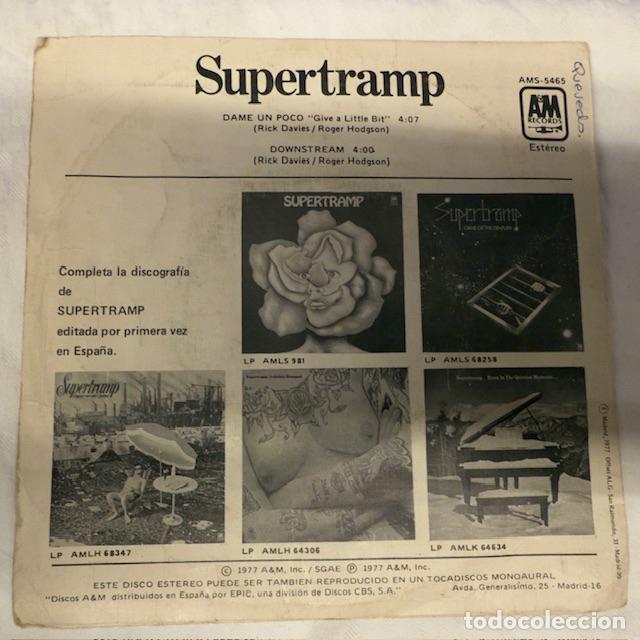 Discos de vinilo: SUPERTAMP - GIVE A LITTLE BIT - SINGLE - Foto 3