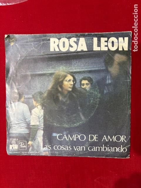 Discos de vinilo: ROSA LEON - CAMPO LEON - SINGLE - Foto 3