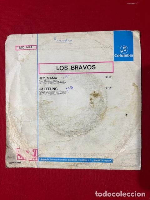 Discos de vinilo: LOS BRAVOS - HEY, MAMA- SINGLE - Foto 3