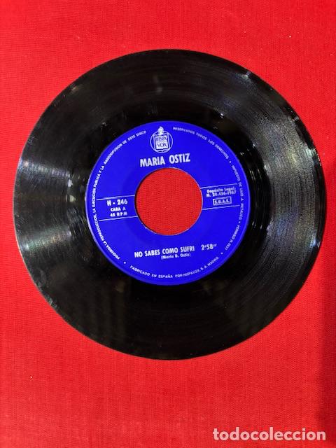 Discos de vinilo: MARIA OSTIZ - NO SABES COMO SUFRI - SINGLE - Foto 2
