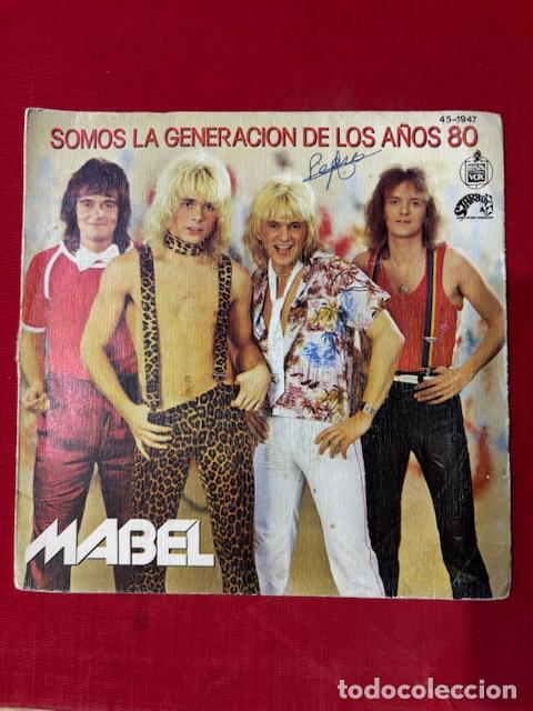 Discos de vinilo: SOMOS LA GENERACION DE LOS 80 - MABEL - SINGLE - Foto 1