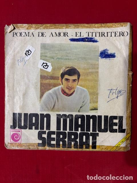Discos de vinilo: JUAN MANUEL SERRAT - EL TITIRITERO - SINGLE - Foto 3