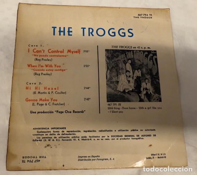 Discos de vinilo: THE TROGGS - I CANT CONTROL MYSELF- SINGLE - Foto 3