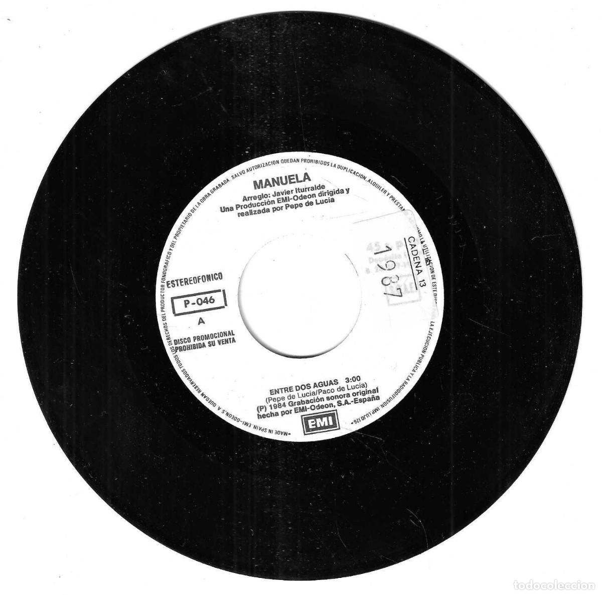 Discos de vinilo: MANUELA - ENTRE DOS AGUAS - EMI - 1984 - Foto 2