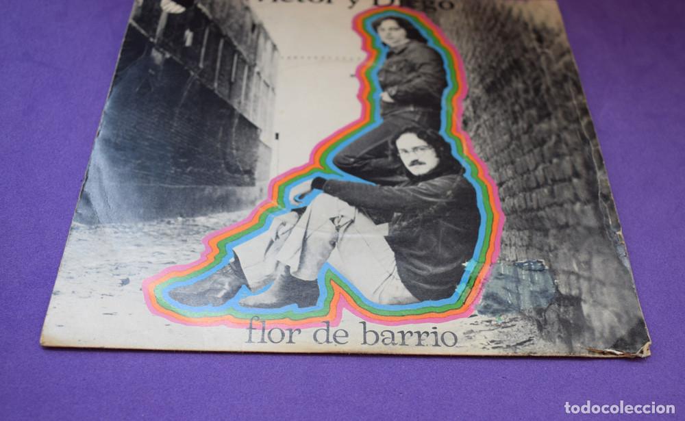 Discos de vinilo: VICTOR Y DIEGO - FLOR DE BARRIO - SINGLE 1976 - Foto 3
