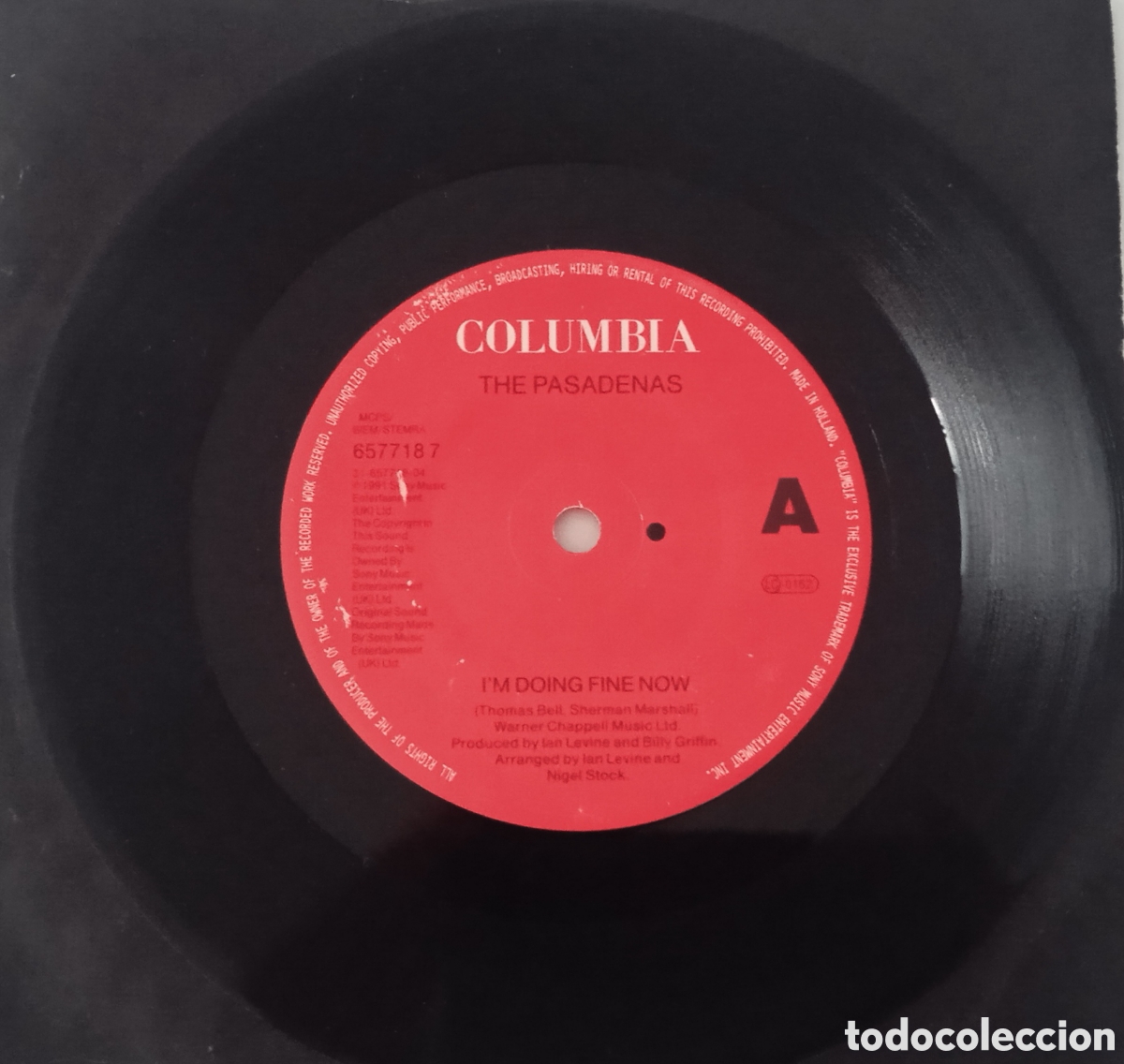 Discos de vinilo: THE PASADENAS - Im doing fine now (1992) single - Foto 3