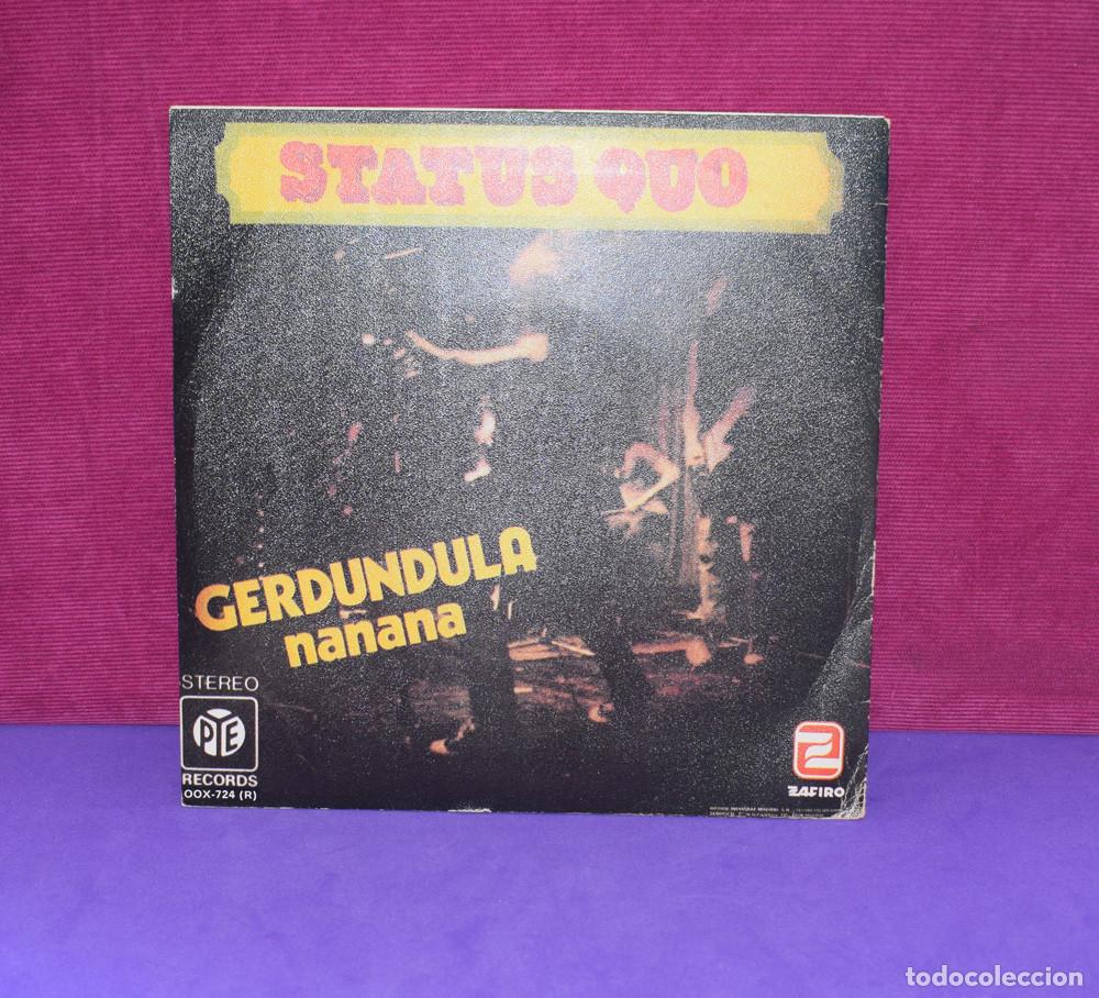 Discos de vinilo: STATUS QUO - GERDUNDULA - SINGLE 1984 - Foto 3
