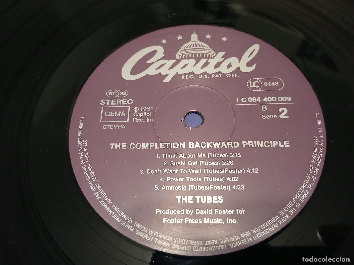 Discos de vinilo: TUBES -THE COMPLETION BACKWARD PRINCIPLE- (1981) LP DISCO VINILO - Foto 2