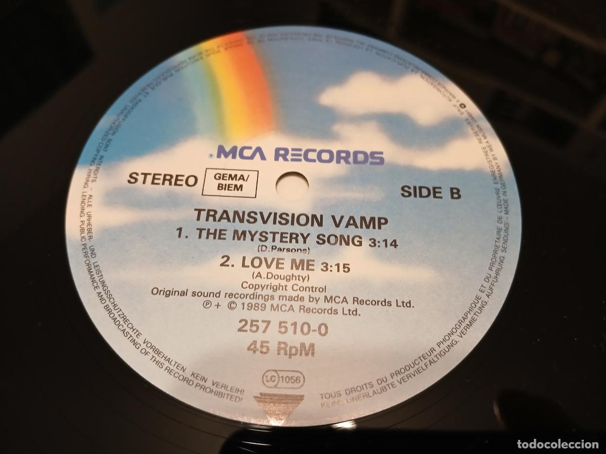 Discos de vinilo: TRANSVISION VAMP -THE ONLY ONE- (1989) MAXI-SINGLE - Foto 2