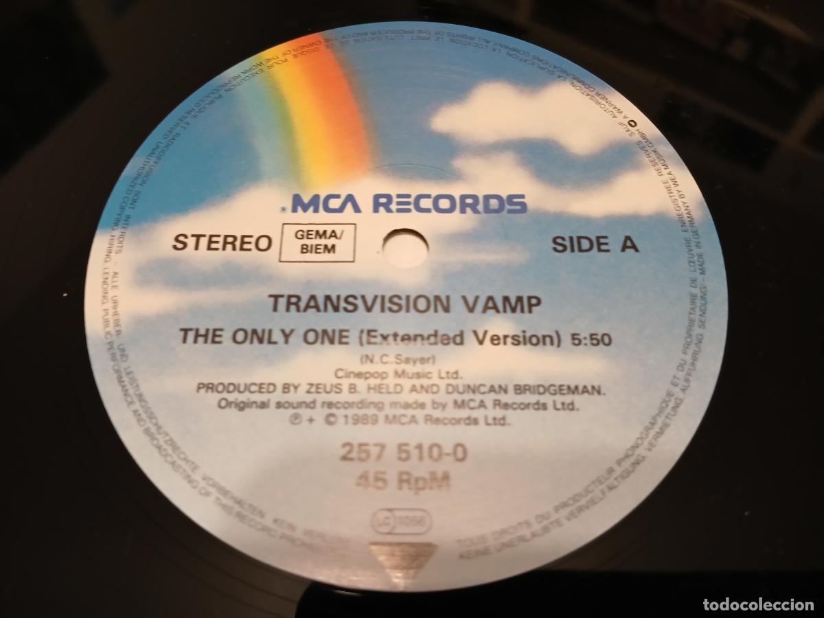 Discos de vinilo: TRANSVISION VAMP -THE ONLY ONE- (1989) MAXI-SINGLE - Foto 3