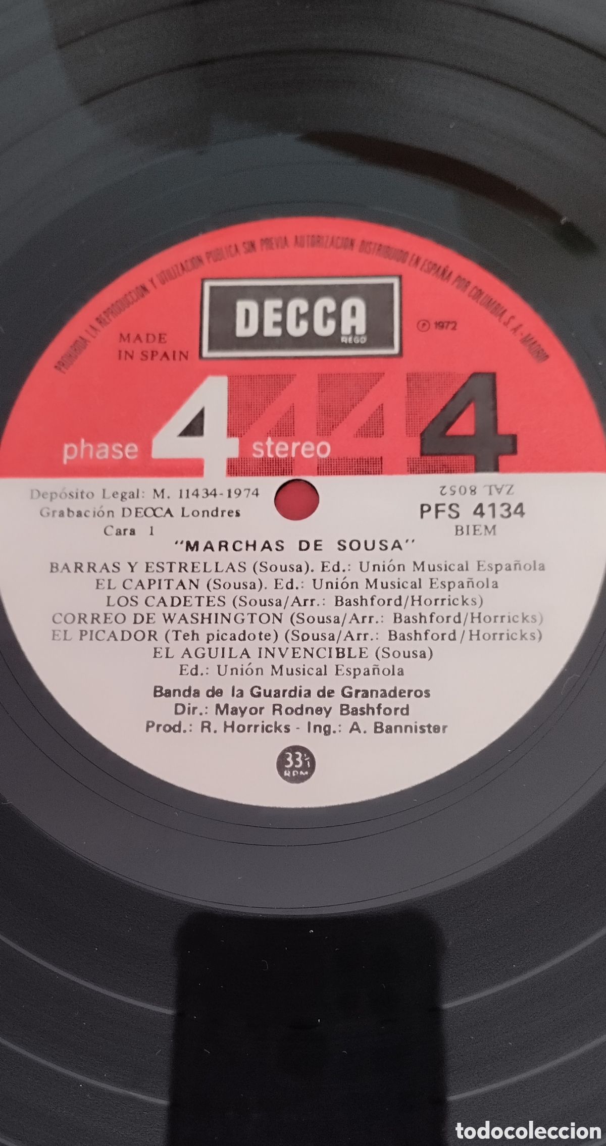 Discos de vinilo: MARCHAS DE SOUSA 4 fases - Foto 3