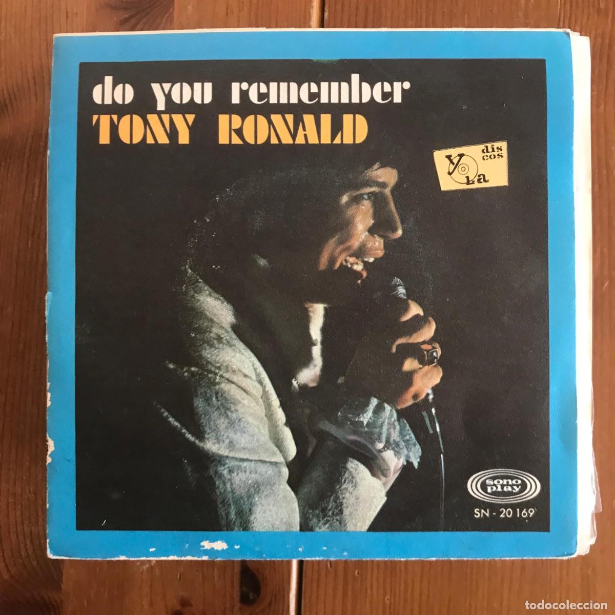 Discos de vinilo: TONY RONALD - DO YOU REMEMBER - SINGLE SONOPLAY 1968 - Foto 1