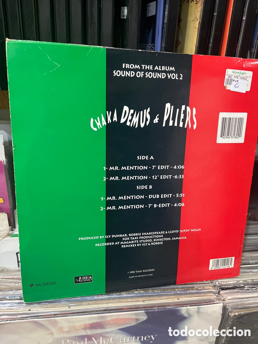 Discos de vinilo: chaka demus & pliers mr mention - Foto 2