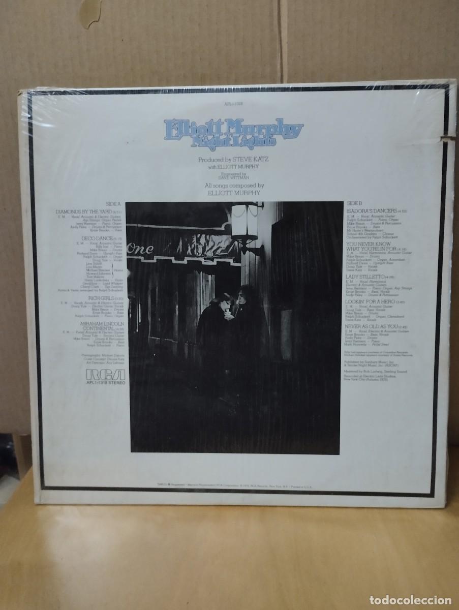 Discos de vinilo: ELLIOTT MURPHY ----- NIGHT LIGHTS - Foto 2