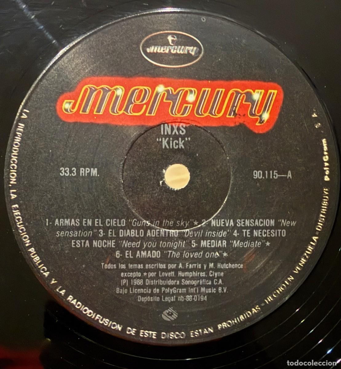 Discos de vinilo: INXS &ndash; Kick. Disco vinilo. Edic. Venezuela. vg vg - Foto 3