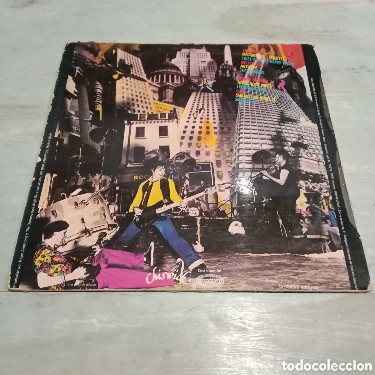 Discos de vinilo: THE DANMED - MACHINE GUN ETIQUETTE - LP - Foto 2