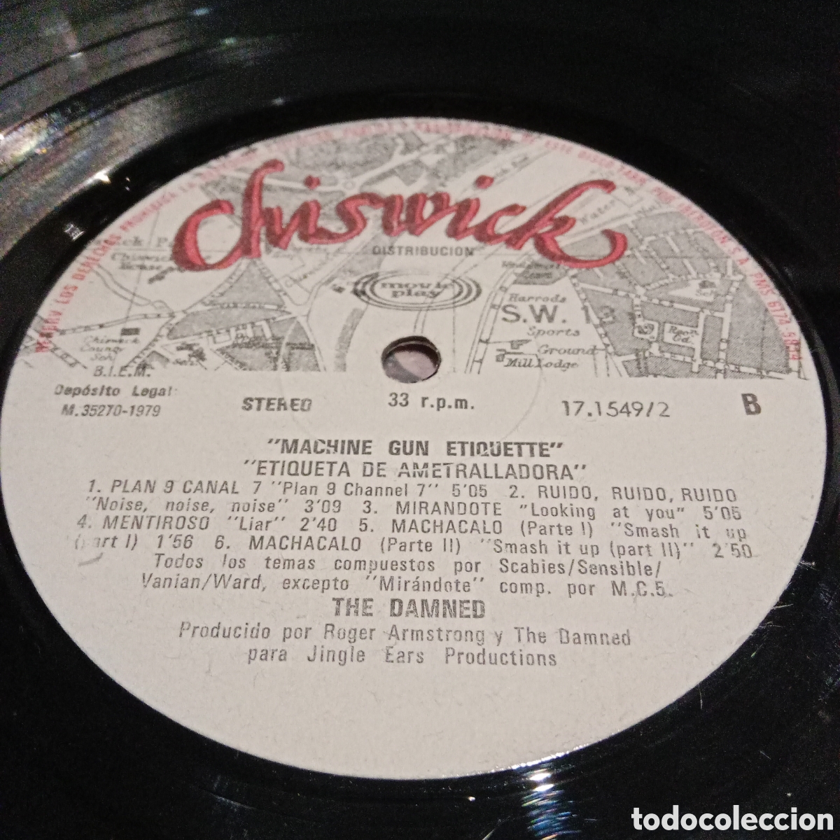 Discos de vinilo: THE DANMED - MACHINE GUN ETIQUETTE - LP - Foto 9