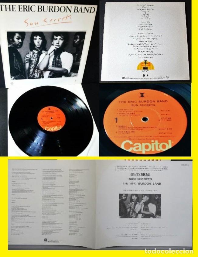 Discos de vinilo: THE ERIC BURDON BAND / SUN SECRETS 74 Ring Of Fire, It's My Life,RARA EDIC ORG JAPAN + LIBRETO, EXC