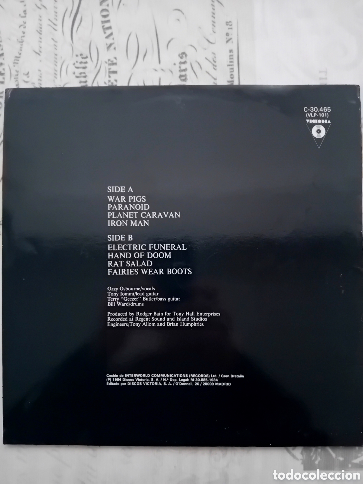 Discos de vinilo: BLACK SABBATH. PARANOID. 1984. - Foto 2