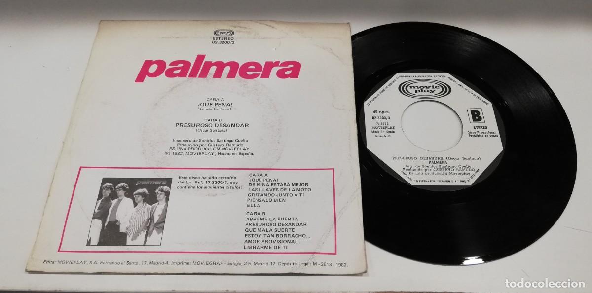 Discos de vinilo: SCO105-Palmera - Que Pena (7&rdquo;, Single, Promo) - Foto 2
