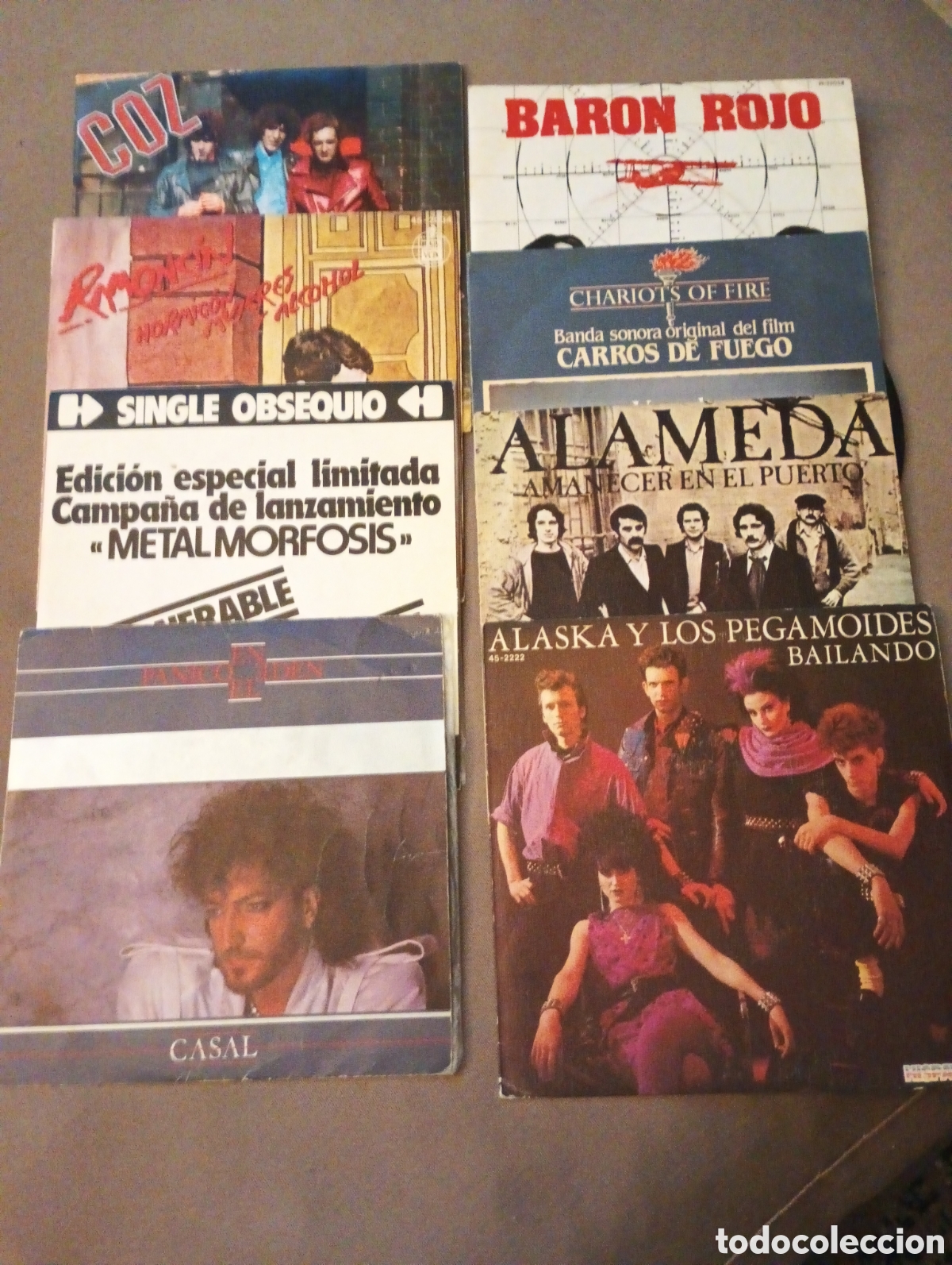 Discos de vinilo: Lote de 8 vinilos 7 &rdquo; perfectos - Foto 1