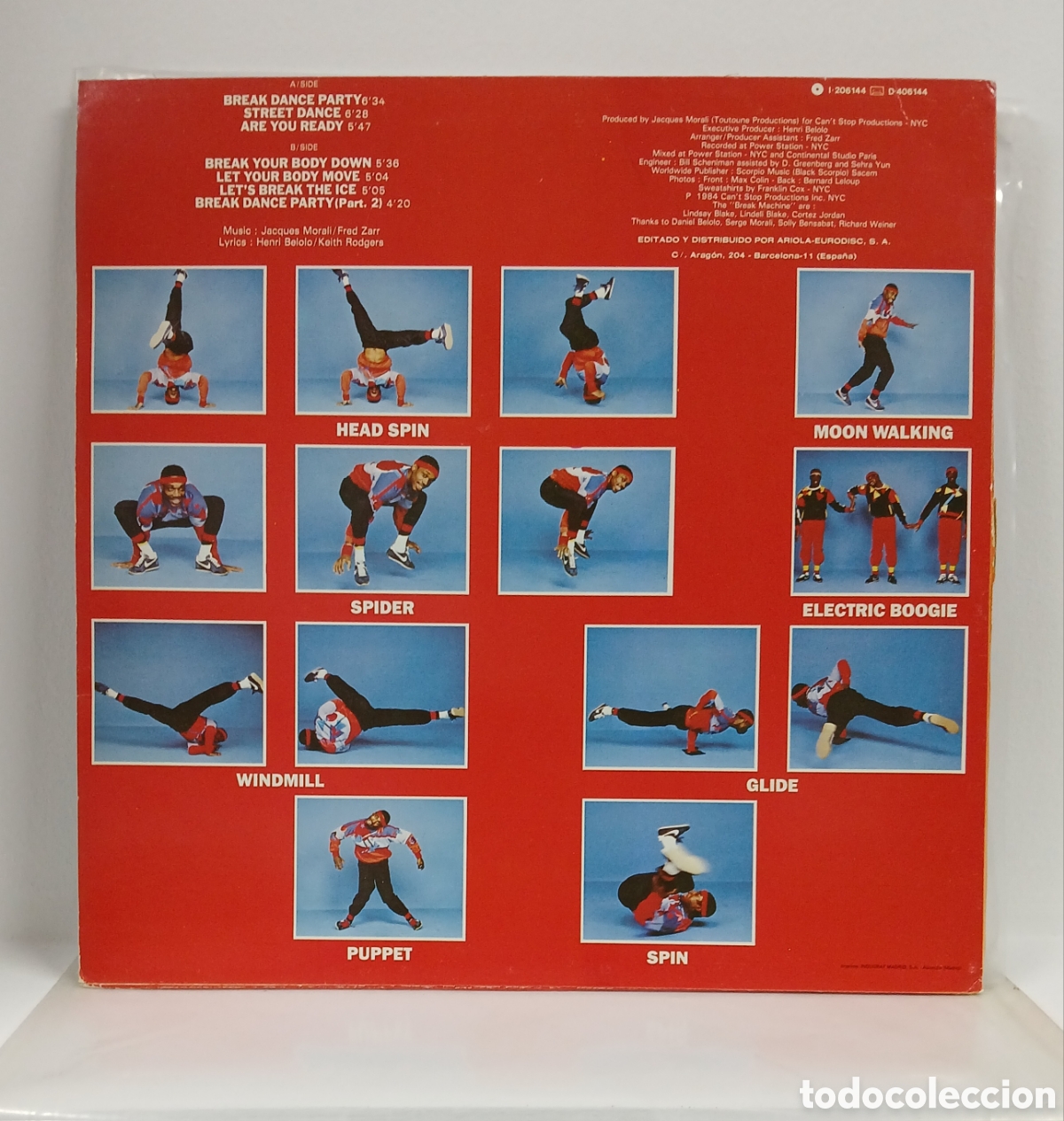 Discos de vinilo: BREAK MACHINE LP. ORIG. SPAIN .1984 (VG++) - Foto 2