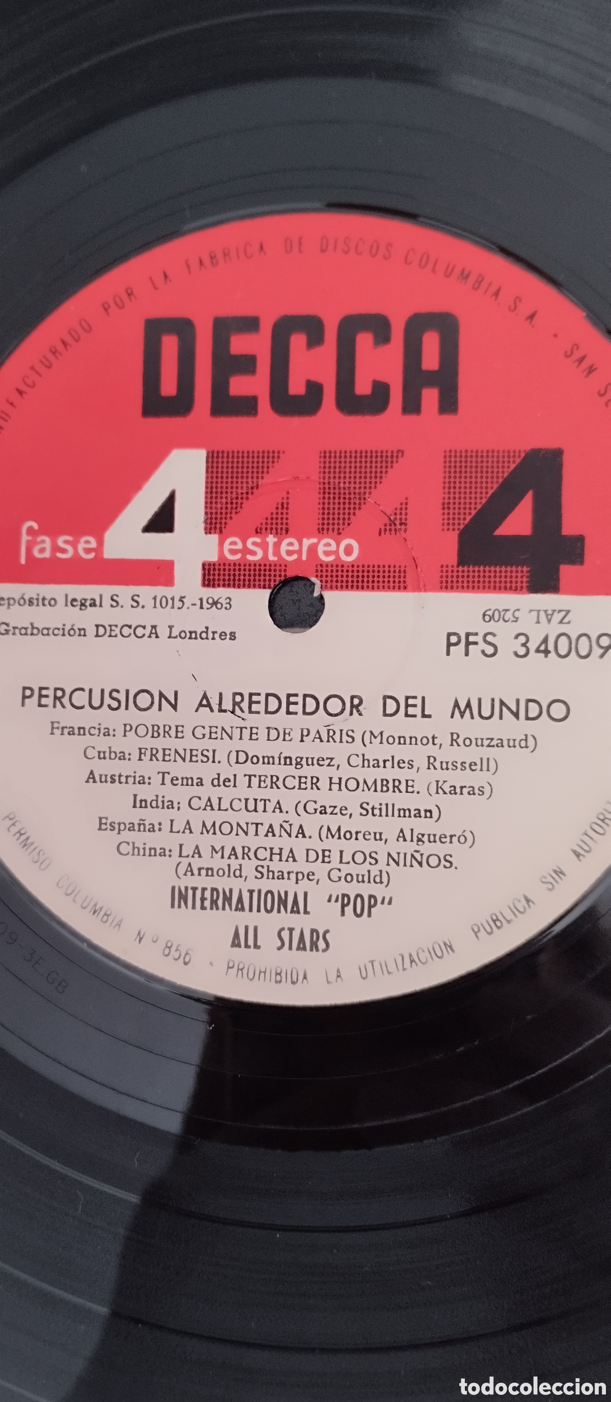 Discos de vinilo: PERCUSI&Oacute;N ALREDEDOR DEL MUNDO - Foto 5