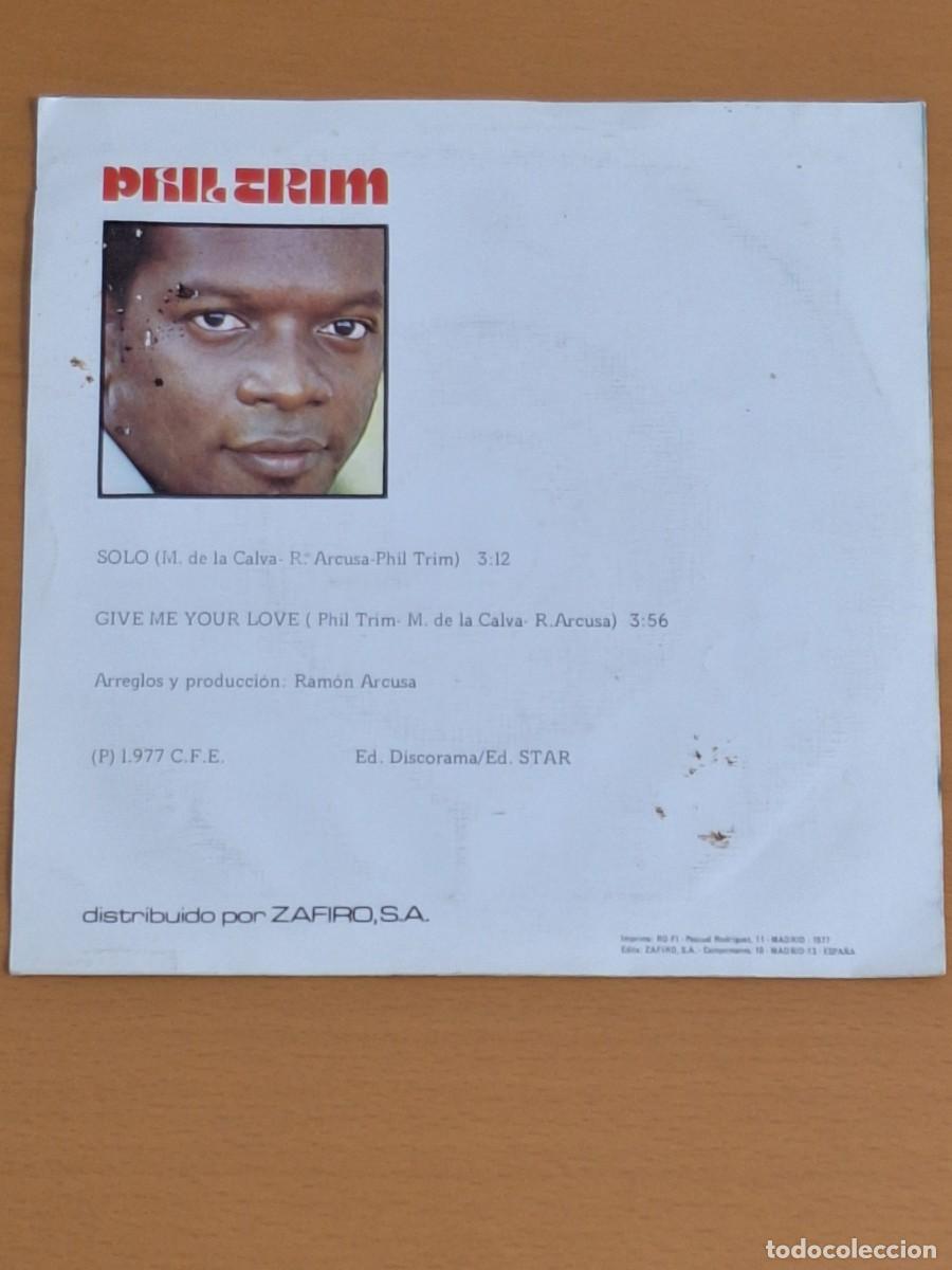 Discos de vinilo: Phil Trim &lrm;&ndash; Solo 7 single CFE &lrm;&ndash; E-34546 - Foto 2