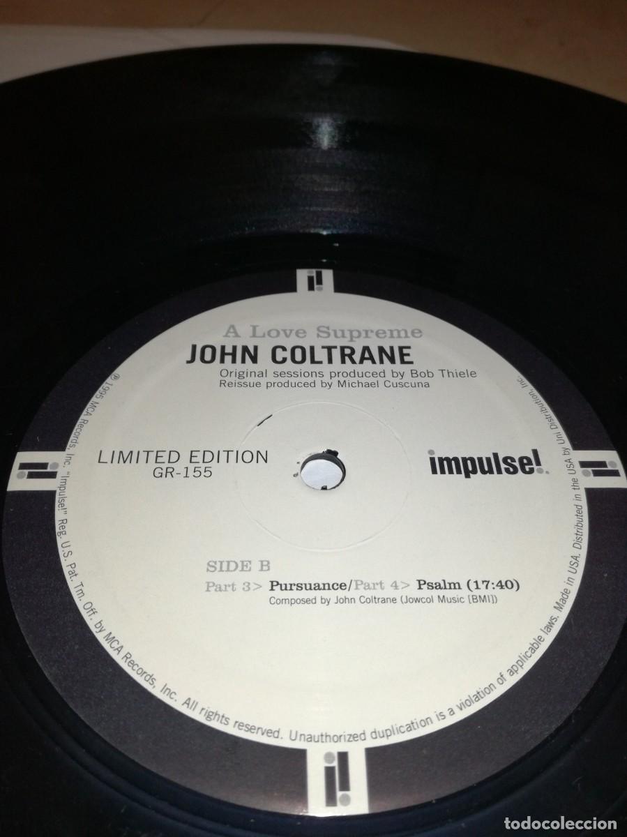 Discos de vinilo: JOHN COLTRANE-A LOVE SUPREME-EDICI&Oacute;N LIMITADA DE 1995 - Foto 4