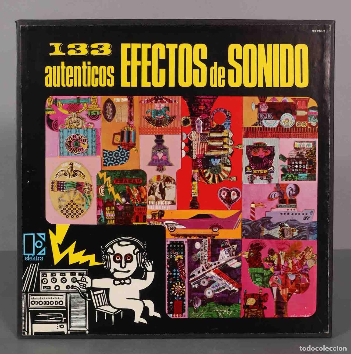 Discos de vinilo: CAJA LP. Jac Holzman &ndash; 133 Autenticos Efectos De Sonido