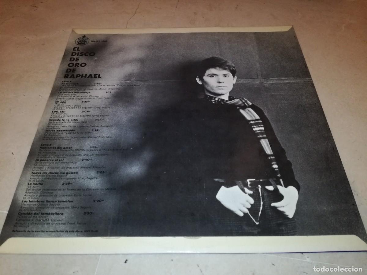 Discos de vinilo: EL DISCO DE ORO DE RAPHAEL-ORIGINAL 1968 - Foto 2