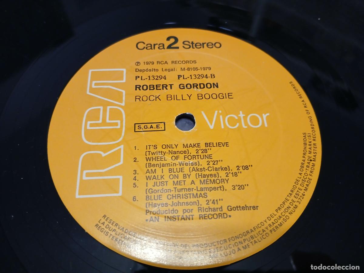 Discos de vinilo: ROBERT GORDON -ROCK BILLY BOOGIE- (1979) LP DISCO VINILO - Foto 2