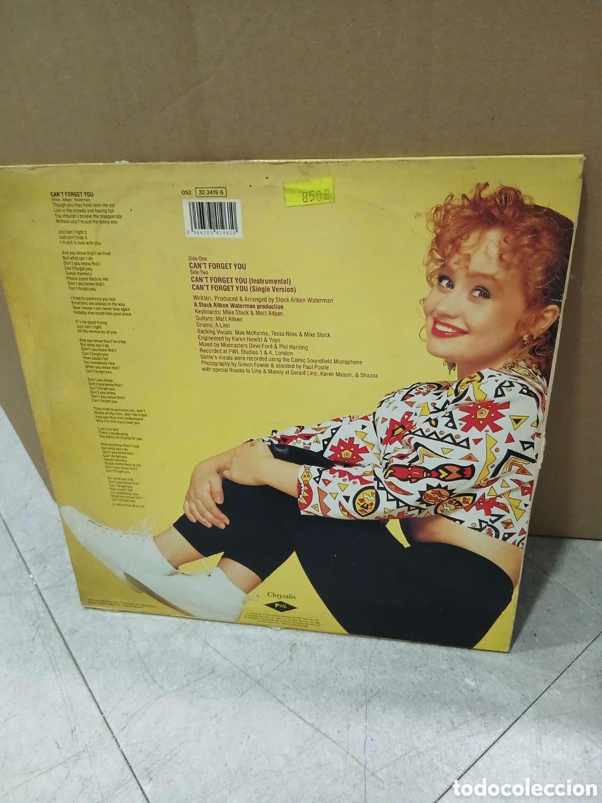 Discos de vinilo: LP. Sonia. Cant forget you. - Foto 2