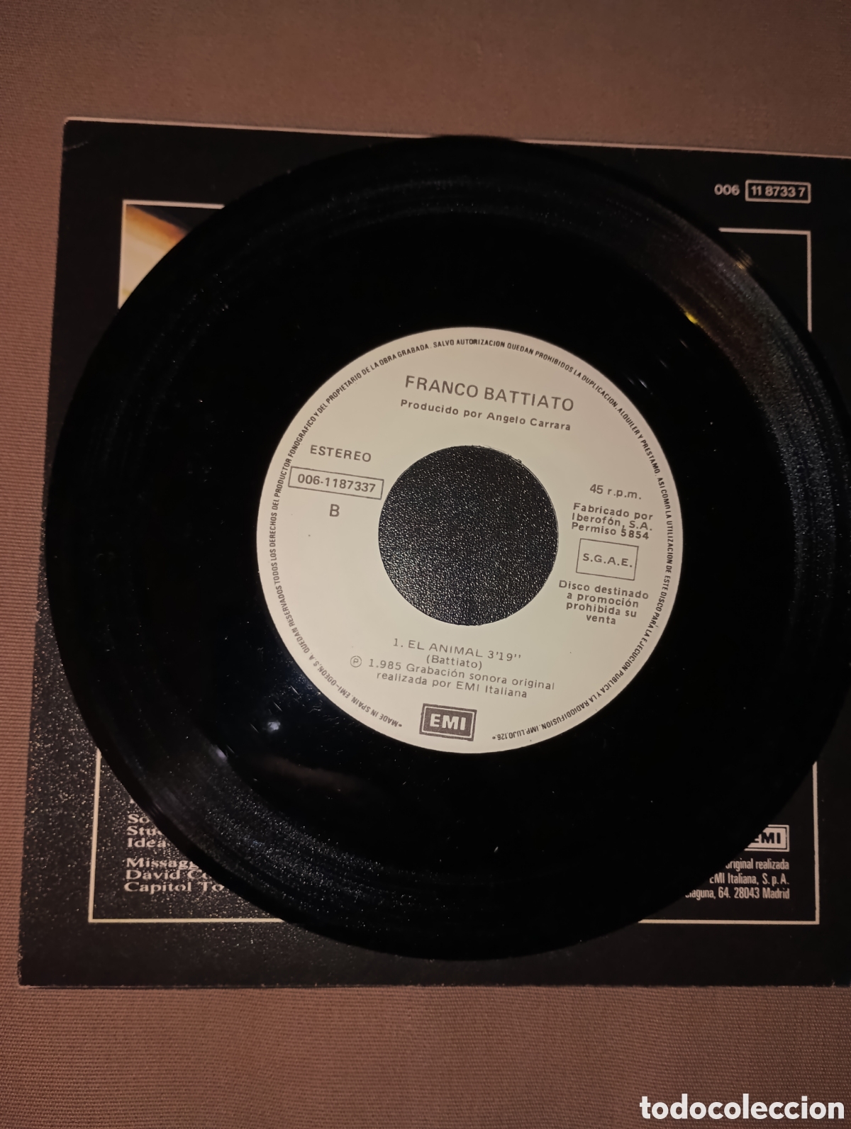 Discos de vinilo: Franco Battiato. &rdquo; No time , no space - Foto 4