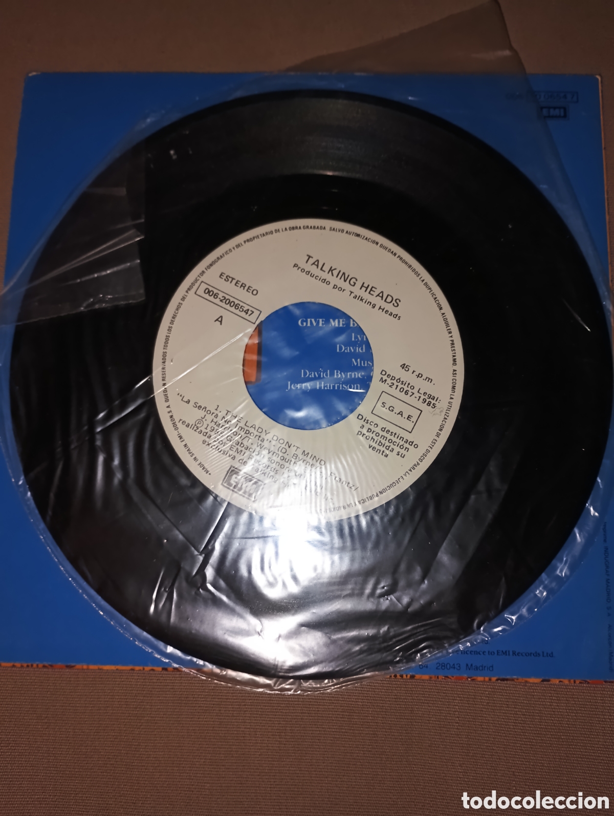 Discos de vinilo: TALKING HEADS. ( The lady dont mind ) - Foto 3
