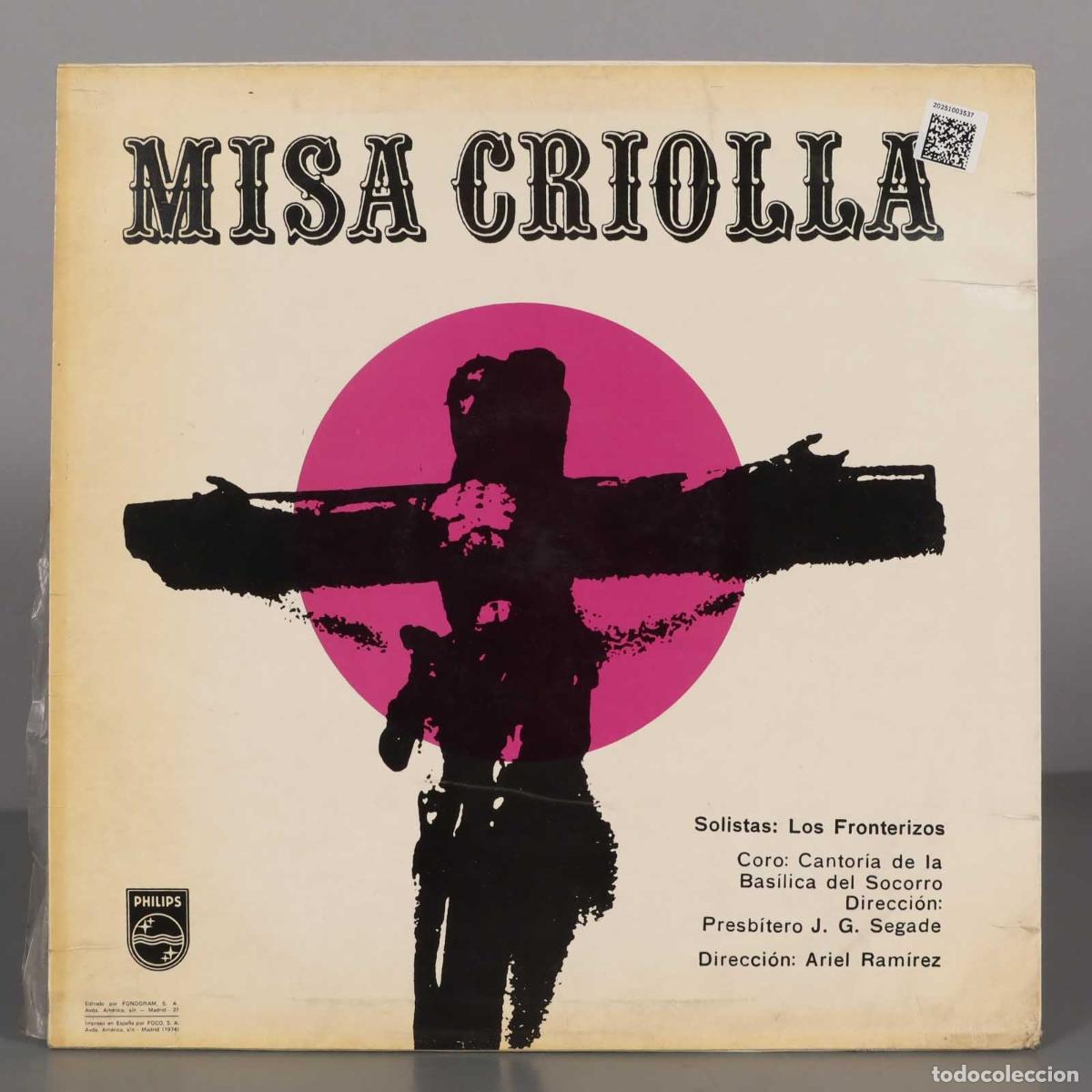 Discos de vinilo: LP. Misa Criolla / Misa Luba - Foto 2