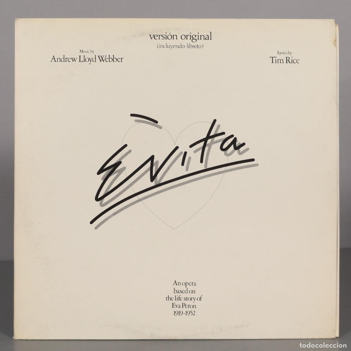 Discos de vinilo: LP. Andrew Lloyd Webber And Tim Rice &ndash; Evita - Foto 1