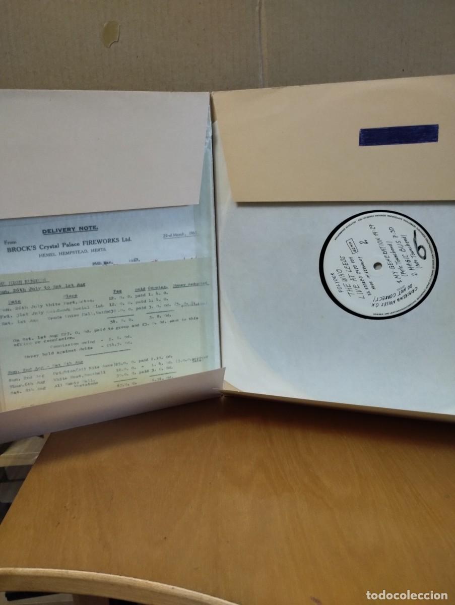 Discos de vinilo: THE WHO----- LIVE AT LEEDS - INSERTS - Foto 2