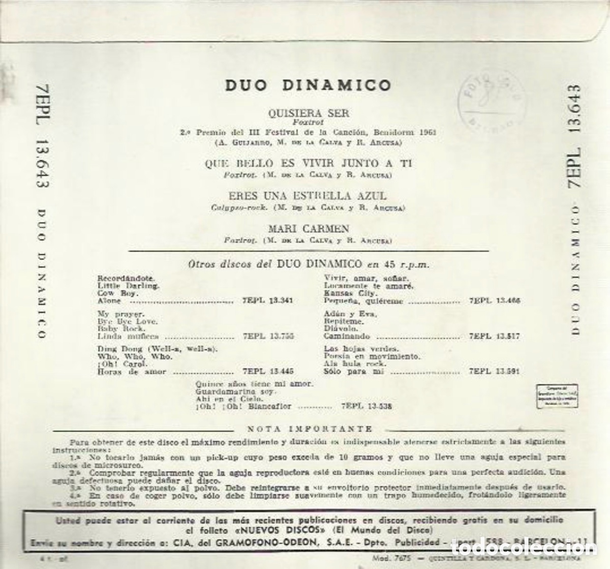 Discos de vinilo: D&uacute;o din&aacute;mico Disco vinilo - Foto 2