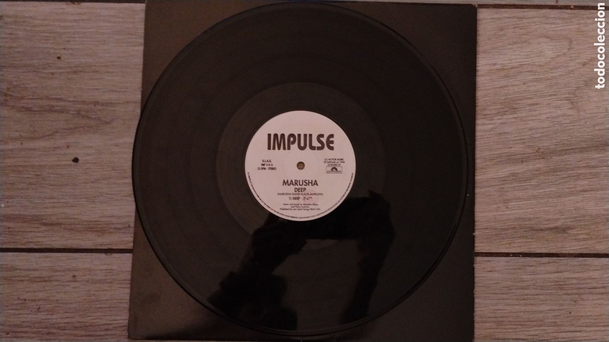 Discos de vinilo: MARUSHA-DEEP-MAXI-IMPULSE/ITALY-PLS 575 - Foto 2