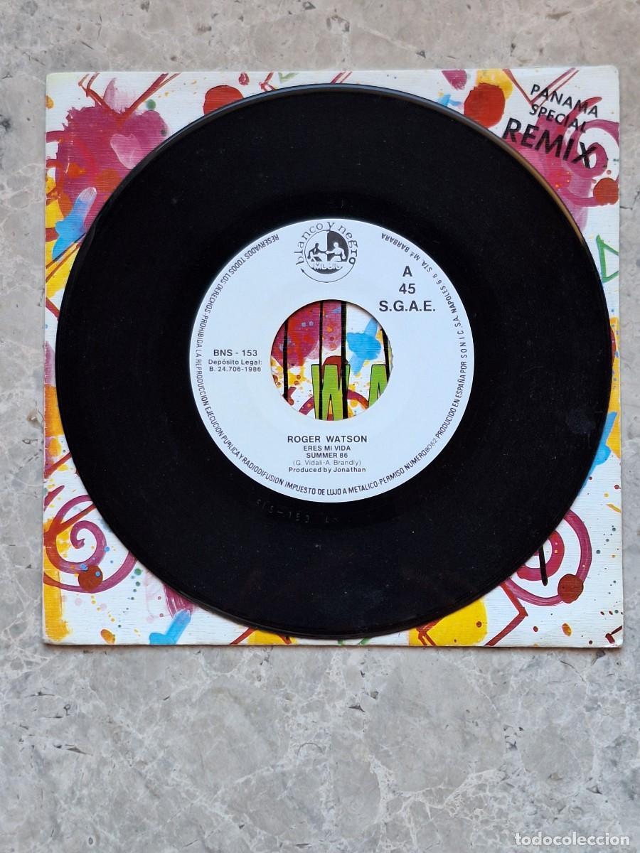 Discos de vinilo: Roger Watson &lrm;&ndash; Eres Mi Vida 7 single Blanco Y Negro &lrm;&ndash; BNS-153 - Foto 6