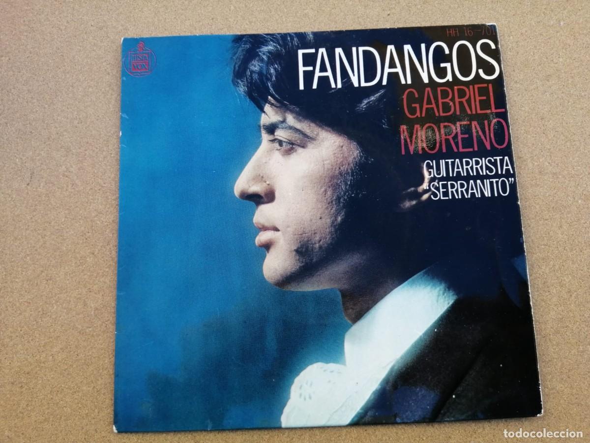 Discos de vinilo: DISCO SINGLE GABRIEL MORENO (FANDANGOS) - Foto 1