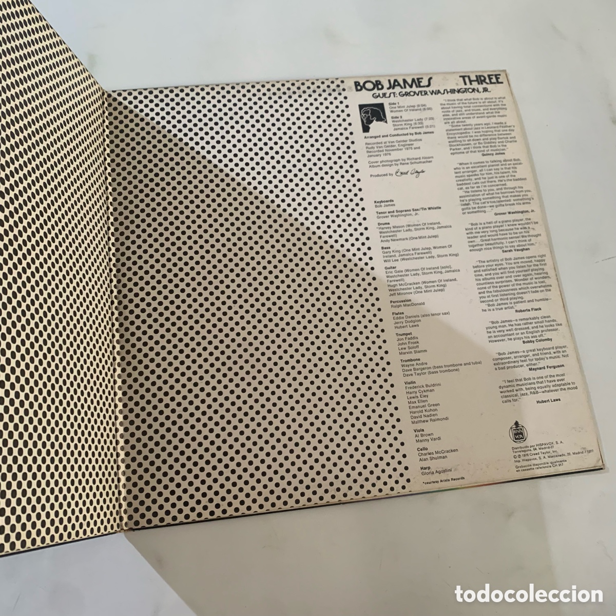 Discos de vinilo: lp Bob James &lrm;&ndash; Three edicion espa&ntilde;ola de 1977 - Foto 2