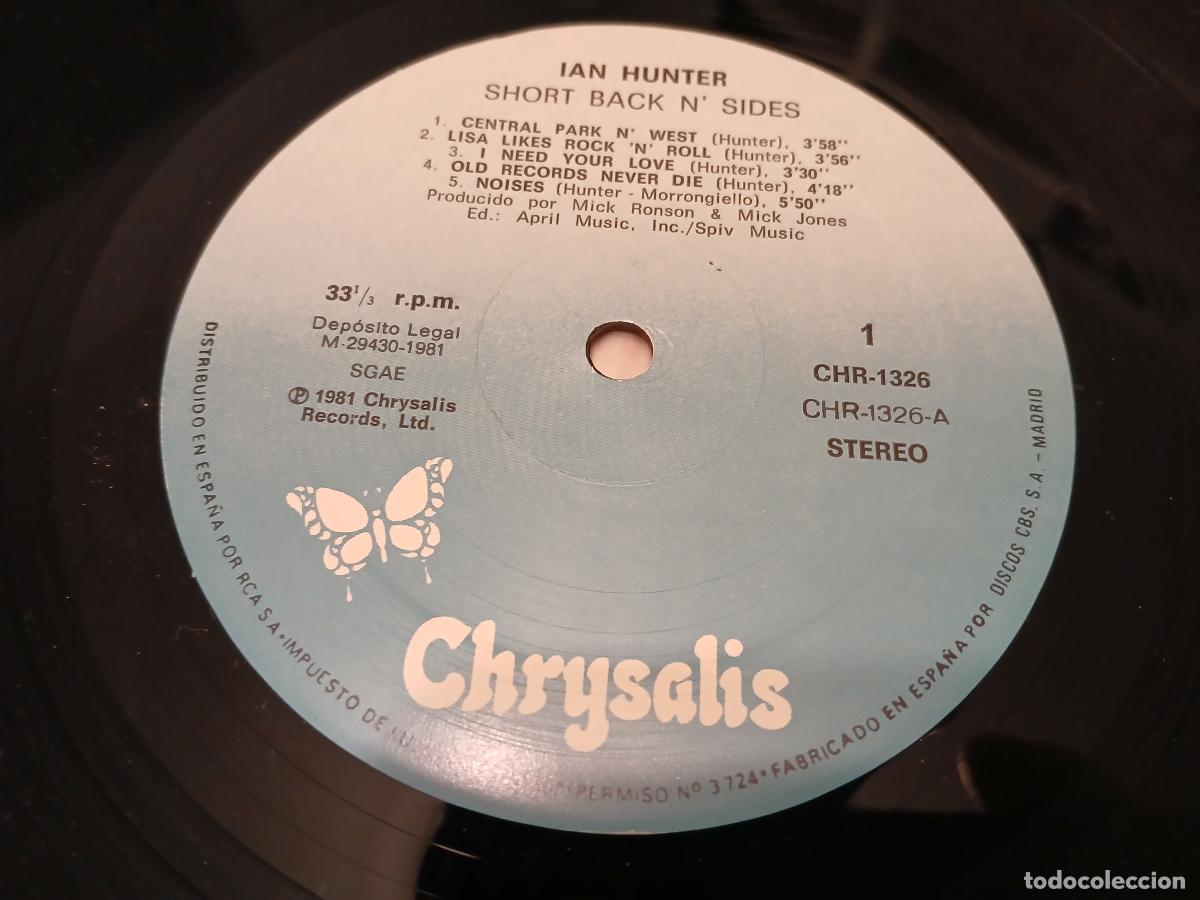Discos de vinilo: IAN HUNTER -SHORT BACK N SIDES- (1981) LP DISCO VINILO - Foto 2