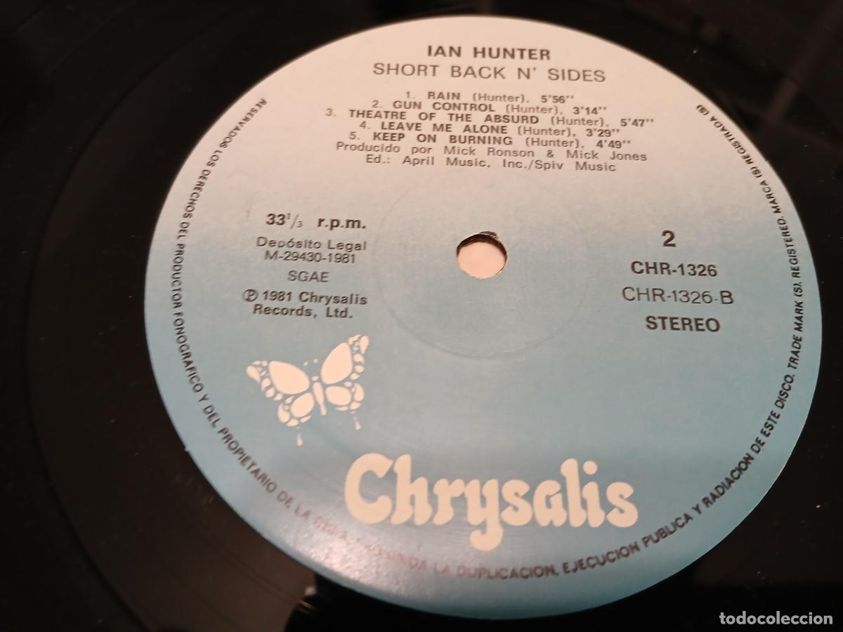 Discos de vinilo: IAN HUNTER -SHORT BACK N SIDES- (1981) LP DISCO VINILO - Foto 3