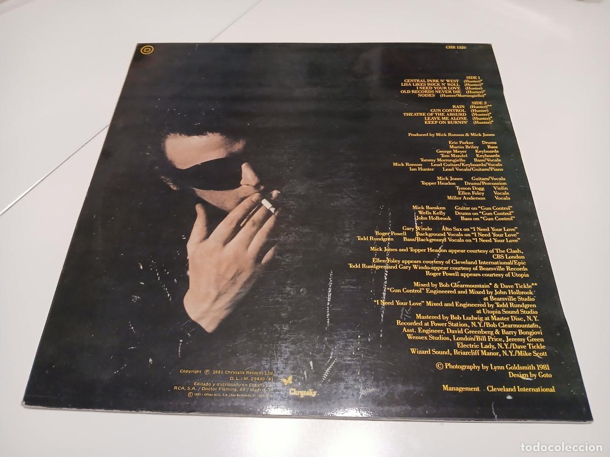 Discos de vinilo: IAN HUNTER -SHORT BACK N SIDES- (1981) LP DISCO VINILO - Foto 6